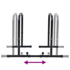 Dip Bar Manual Black 116 x 66 x 74.5 cm Powder-Coated Steel