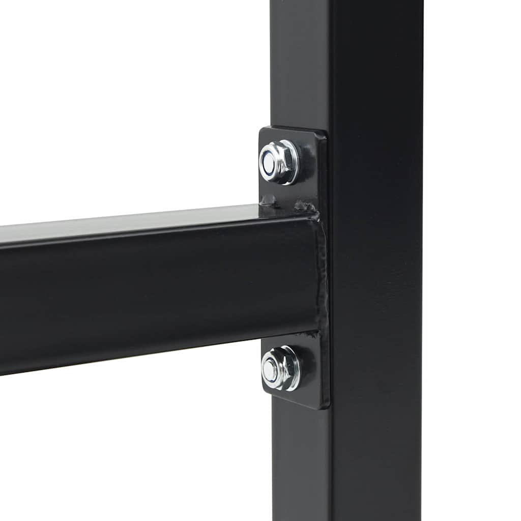 Dip Station Black 103.5 x 66.5 x 121.5 cm Powder-Coated Steel