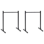 Dip Station 2 pcs Black 55 x 90 x 104.5 cm Powder-Coated Steel