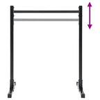 Dip Station 2 pcs Black 55 x 90 x 104.5 cm Powder-Coated Steel