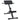 Hyperextension Bench Black 101 x 70 x 71 cm Powder-coated steel