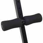 Sit Up Bench Black 124 x 33.5 x 55 cm Powder-Coated Steel