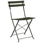 Garden Folding Chair Folding 2 pcs Green 42 x 46 x 82cm Metal