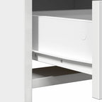 Highboard with Drawer White 40 x 41 x 135 cm Engineered wood