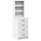 Highboard with Drawer White 40 x 41 x 135 cm Engineered wood