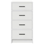 Sideboard with Drawer White 40 x 41 x 75 cm Engineered wood