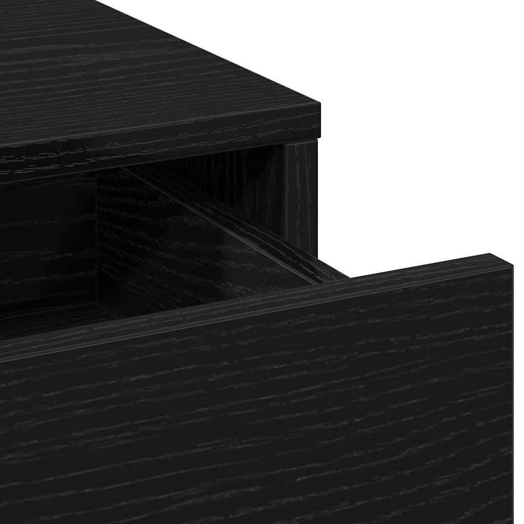 Highboard Black Oak 40 x 40.5 x 135 cm Engineered Wood