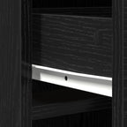 Highboard Black Oak 40 x 40.5 x 135 cm Engineered Wood