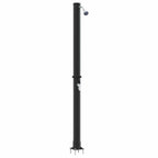 Outdoor Solar shower Black 217 cm PVC and Aluminium