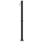 Outdoor Solar shower Black 217 cm PVC and Aluminium