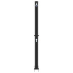 Outdoor Solar shower Black 217 cm PVC and Aluminium