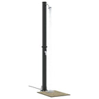 Outdoor Solar shower Black 217 cm PVC and Aluminium
