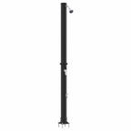 Outdoor Solar shower Black 217 cm PVC and Aluminium