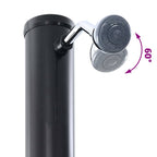 Outdoor Solar shower Black 217 cm PVC and Aluminium