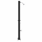 Outdoor Solar shower Black 217 cm PVC and Aluminium