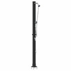 Outdoor Solar shower Black 217 cm PVC and Aluminium