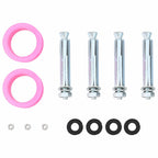 Outdoor Solar shower Black 217 cm PVC and Aluminium