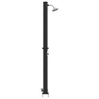 Outdoor Solar shower Black 217 cm PVC and Aluminium