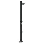 Outdoor Solar shower Black 217 cm PVC and Aluminium