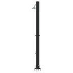 Outdoor Solar shower Black 217 cm PVC and Aluminium