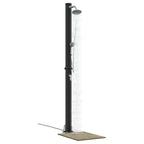 Outdoor Solar shower Black 217 cm PVC and Aluminium