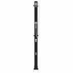 Outdoor Solar shower Black 217 cm PVC and Aluminium