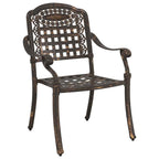 Garden Chair 2 pcs Bronze 55 x 56.5 x 91cm Aluminium