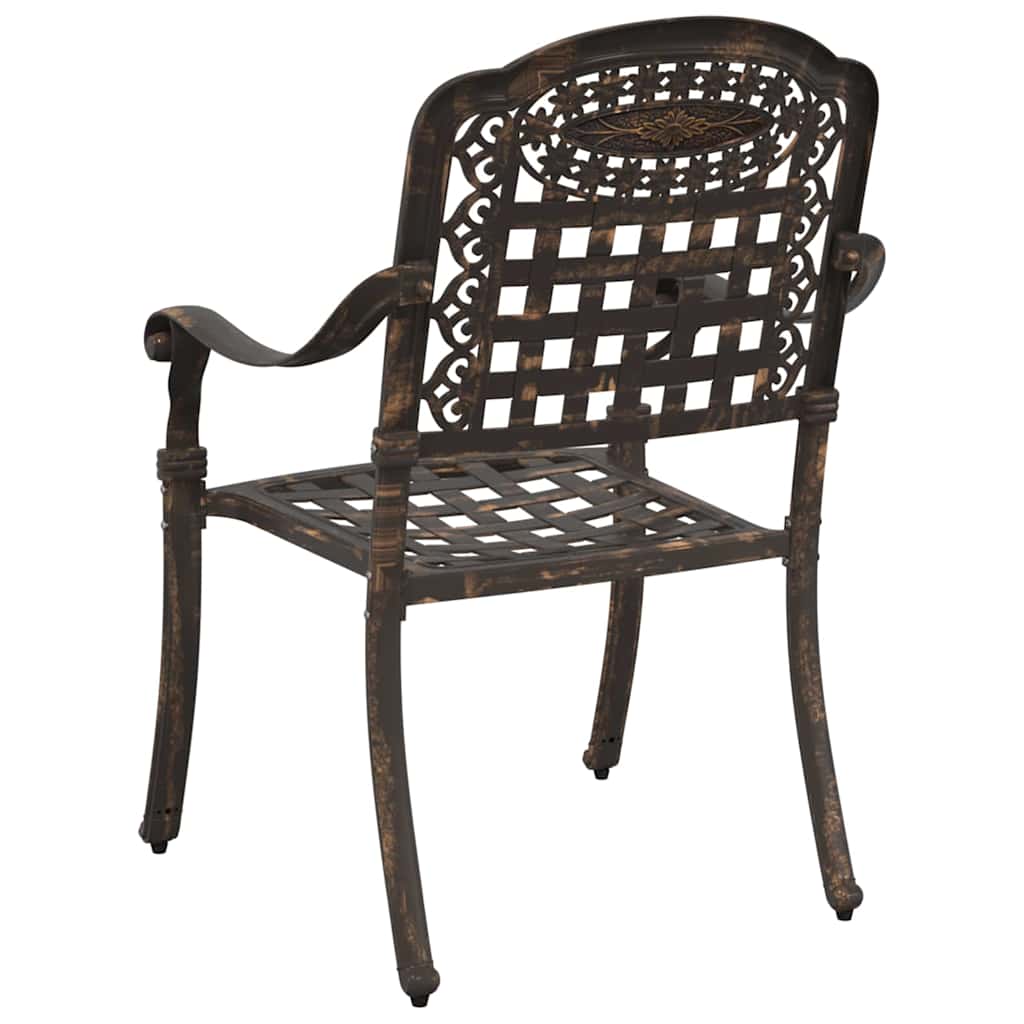 Garden Chair 2 pcs Bronze 55 x 56.5 x 91cm Aluminium