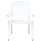 Garden Chair 2 pcs White 55 x 56.5 x 91cm Aluminium