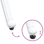 Garden Chair 2 pcs White 55 x 56.5 x 91cm Aluminium