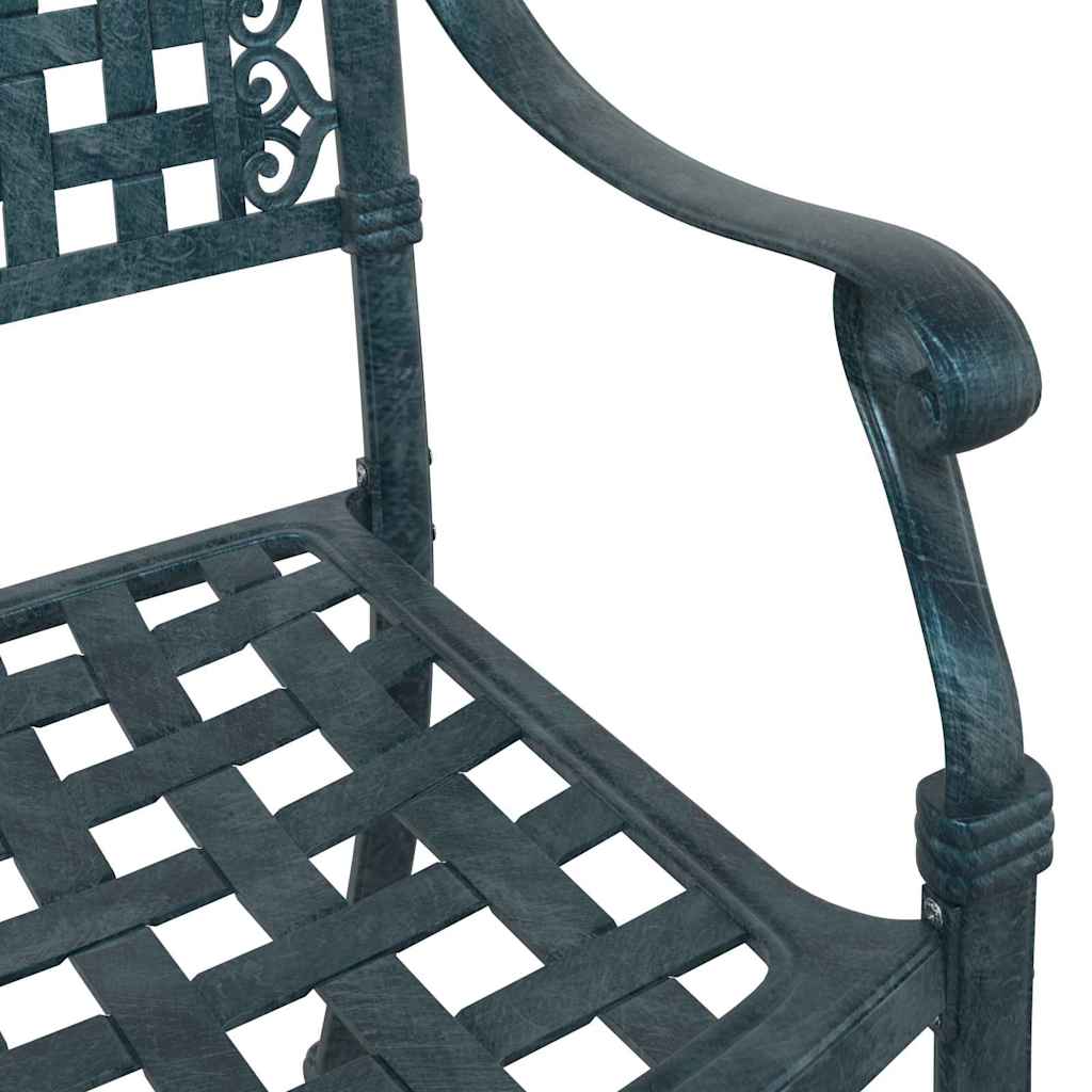 Garden Chair 2 pcs Green 55 x 56.5 x 91cm Aluminium