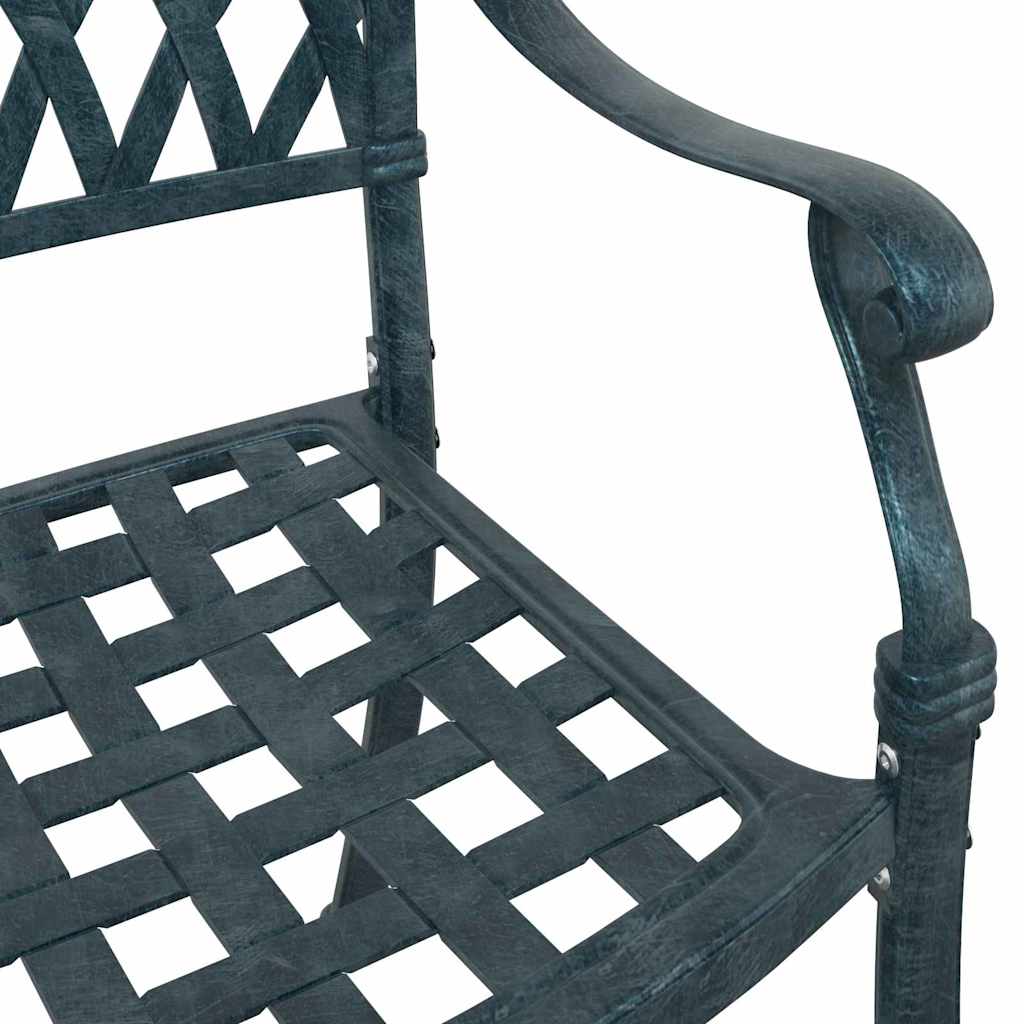 Garden Chair 2 pcs Green 56 x 55 x 92.5cm Aluminium