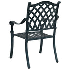 Garden Chair 2 pcs Green 56 x 55 x 92.5cm Aluminium