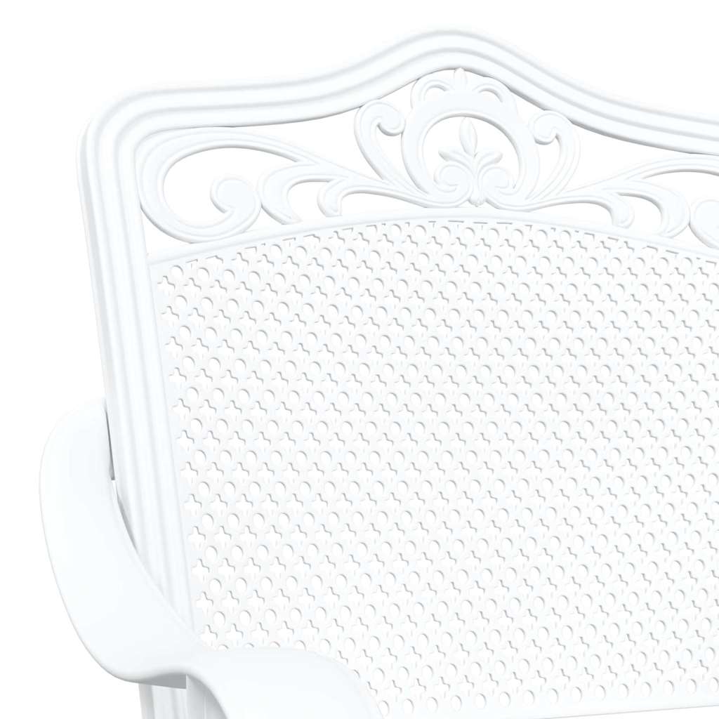 Garden Chair 2 pcs White 55 x 55 x 92.5cm Aluminium