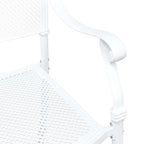 Garden Chair 2 pcs White 55 x 55 x 92.5cm Aluminium