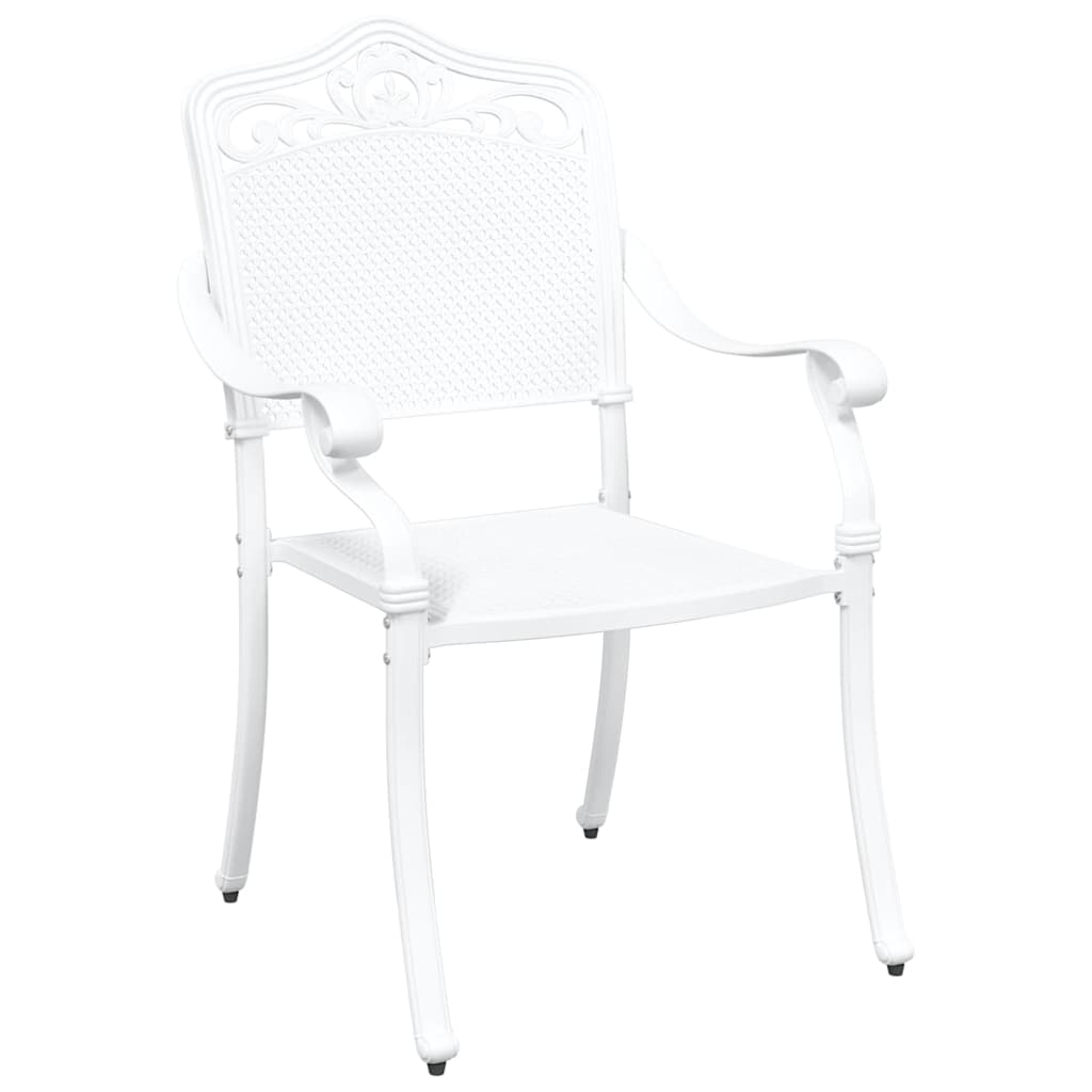 Garden Chair 2 pcs White 55 x 55 x 92.5cm Aluminium
