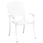 Garden Chair 2 pcs White 55 x 55 x 92.5cm Aluminium