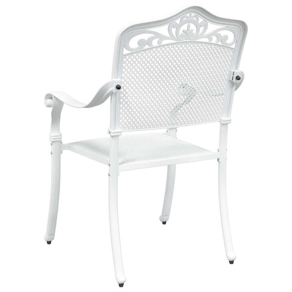 Garden Chair 2 pcs White 55 x 55 x 92.5cm Aluminium