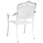 Garden Chair 2 pcs White 55 x 55 x 92.5cm Aluminium