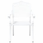 Garden Chair 2 pcs White 55 x 55 x 92.5cm Aluminium