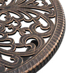 Garden Bistro Set 3 pcs Bronze Aluminium