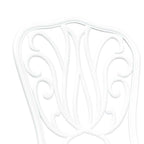 Garden Bistro Set 3 pcs White Aluminium