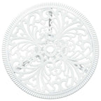 Garden Bistro Set 3 pcs White Aluminium