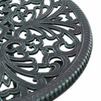 Garden Bistro Set 3 pcs Green Aluminium