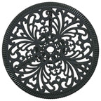 Garden Bistro Set 3 pcs Black Aluminium