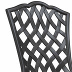 Garden Chair 2 pcs Black 39 x 40 x 87cm Aluminium