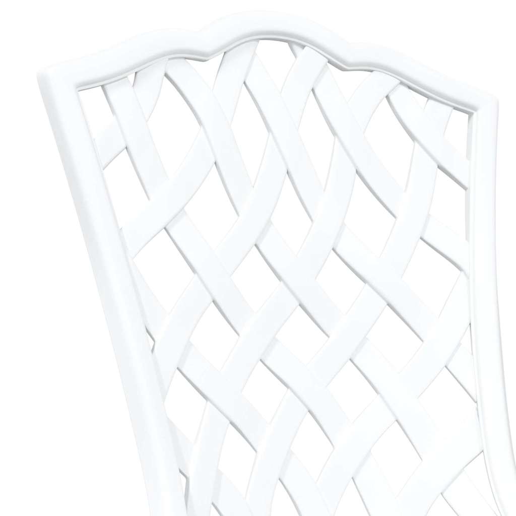 Garden Chair 2 pcs White 39 x 40 x 87cm Aluminium