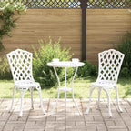 Garden Chair 2 pcs White 39 x 40 x 87cm Aluminium