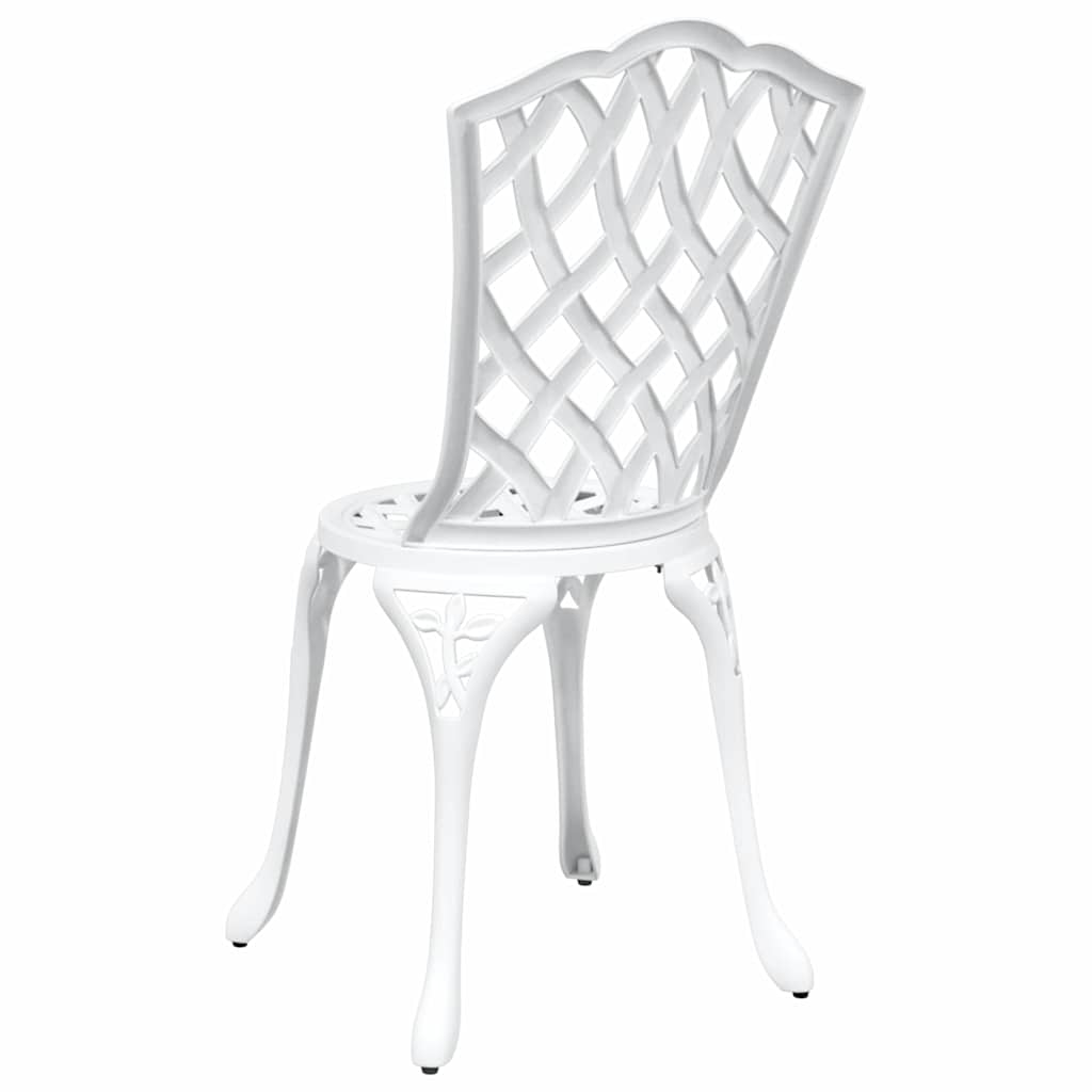 Garden Chair 2 pcs White 39 x 40 x 87cm Aluminium