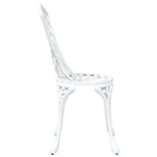 Garden Chair 2 pcs White 39 x 40 x 87cm Aluminium